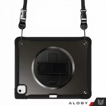 Pouzdro Alogy Pirate 360 ​​Armored s držákem na pero pro Apple iPad Air 11" (2024, 2025) / Air 10.9" (2020, 2022) / Pro 11 (2018) - černé