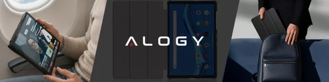 Tenké ochranné pouzdro pro Lenovo Tab 10.1 TB-311 s odklápěcím krytem, ​​tenký skládací kryt, Alogy BookGuard™ – černé