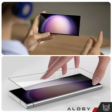 2x Tempered Glass for Samsung Galaxy S24 Ultra Screen Protector with UV Lamp Glass 9H Glue Alogy