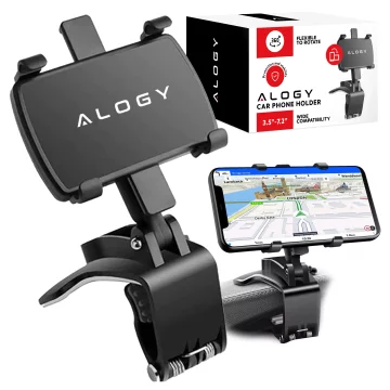 Alogy Autohalterung für das Telefon max 7,2 Zoll für den schwarzen Cockpitspiegel