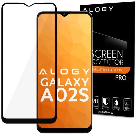 Alogy Glass Full Glue case friendly for Samsung Galaxy A02s/ A03s 164mm Black