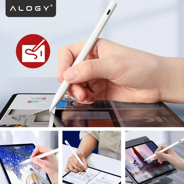 Alogy Magnetic Stylus Pen Note & Sketch Pen for Apple iPad Pro/ Air/ Mini White