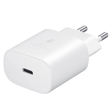 Wall Charger 3.6A 25W Fast Power Delivery PD USB-C Type-C Single White USB-C Cable