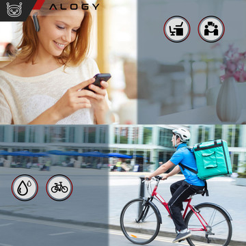 Wireless Bluetooth 5.1 Headset for Cars Alogy Black