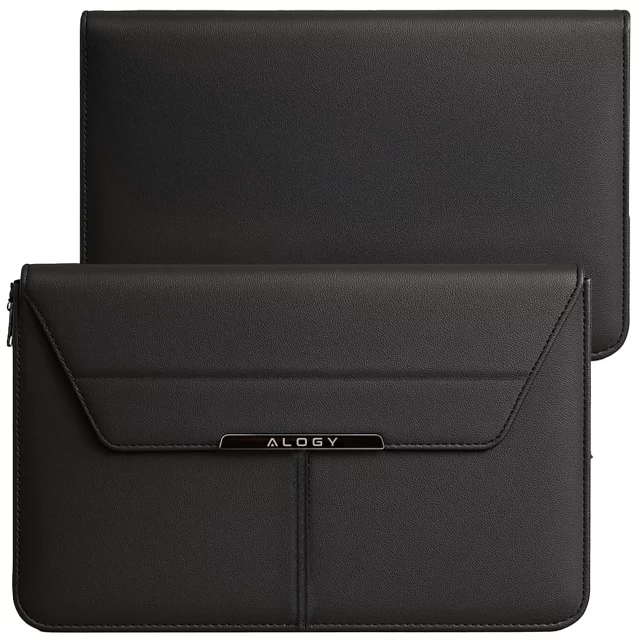 Torba na laptopa Alogy FlexCase Pro wielofunkcyjna rozkładana z podstawką i podkładką na myszkę do Macbooka 15 / 15.6 / 16.1" Czarna