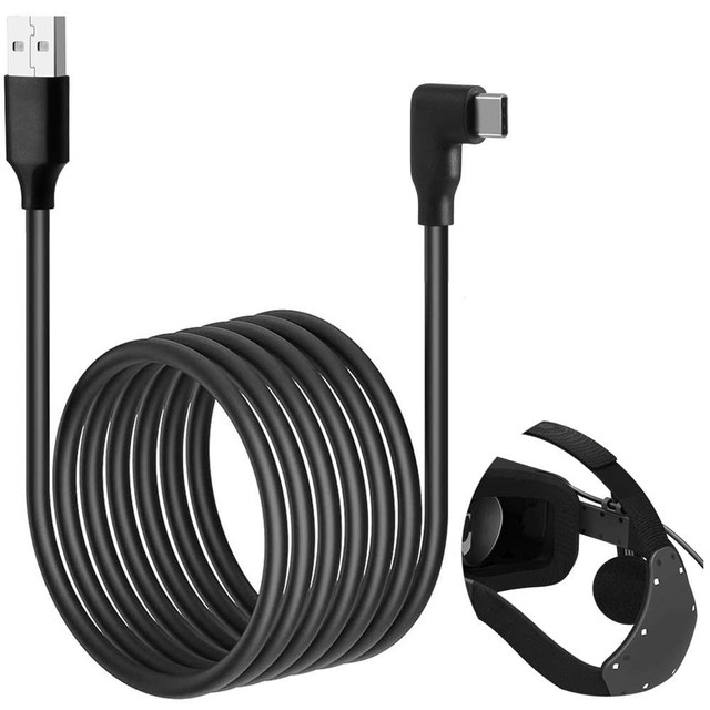 Kabel pro VR brýle Alogy USB to USB Type-C 5m kabel pro Oculus Link Quest 1 2 Black