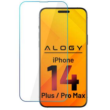Panzerglas 9H Alogy Displayschutz für Apple iPhone 14 Plus / 14 Pro Max