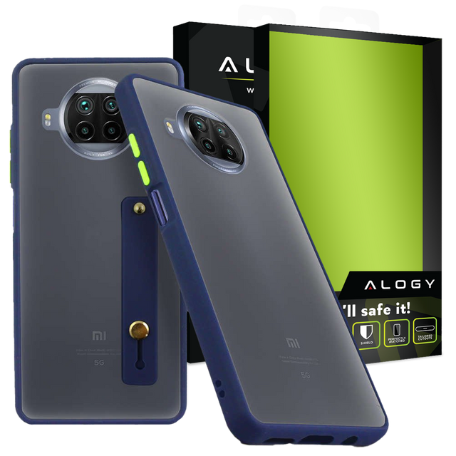 Alogy Bumper case with strap for Xiaomi Mi 10T Lite Navy blue