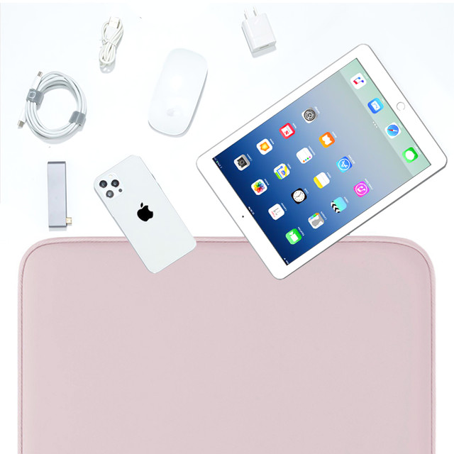 Alogy přenosné pouzdro Pouch Pouzdro na tablet Posuvník do 12,9 palce růžové