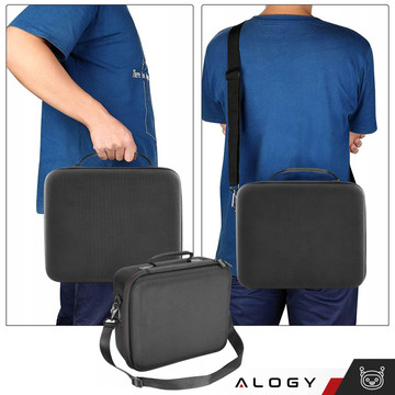 Case Suitcase Suitcase Bag for Nintendo Switch OLED Accessories 21 Games Alogy Waterproof with Strap Black