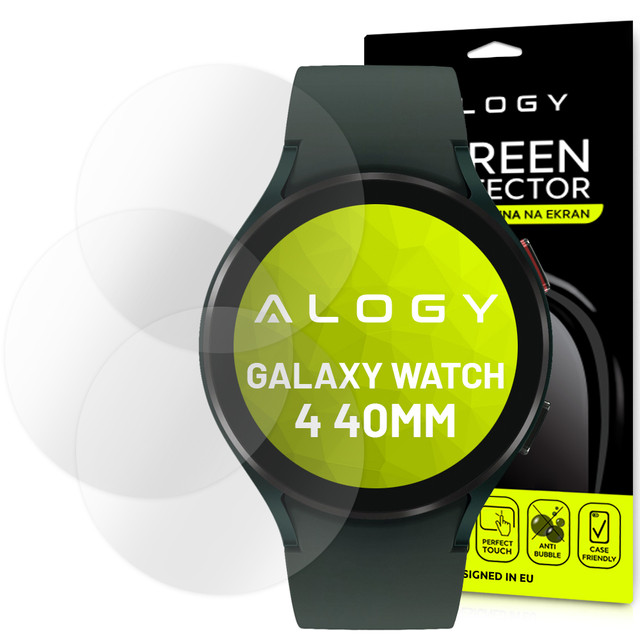 3x Folia hydrożelowa Alogy Hydrogel do Samsung Galaxy Watch 4 40mm