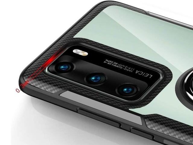 Etui Alogy Ring Holder Clear Armor pro Huawei P40 czarne