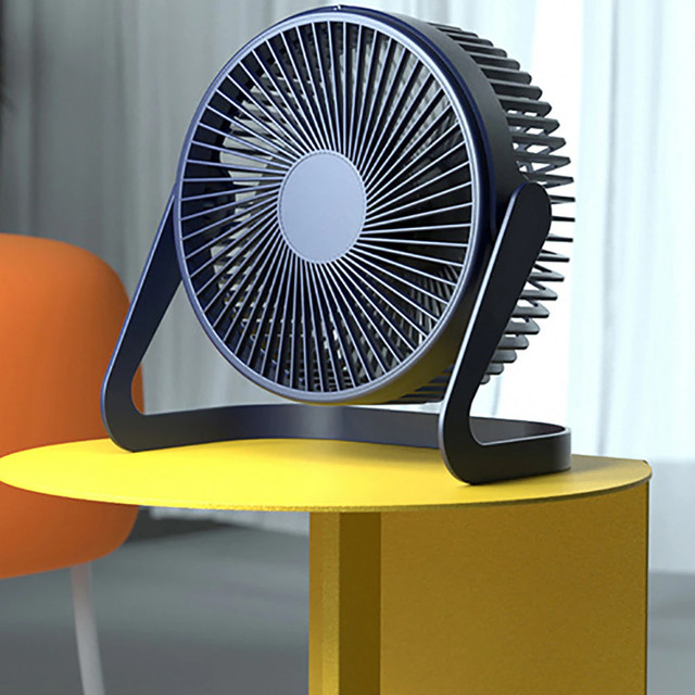 Quiet Alogy Desk Fan Portable USB Wired Desktop Fan Navy blue