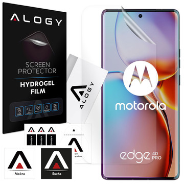 Hydrogel film for Motorola Edge 40 Pro, protective phone screen, Alogy Hydrogel Film