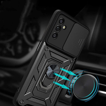 Etui Alogy Camshield Stand Ring z osłonką na aparat do Samsung Galaxy M52