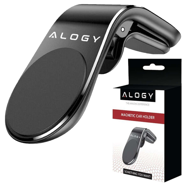 Magnetický držák do auta Alogy na mřížku černý