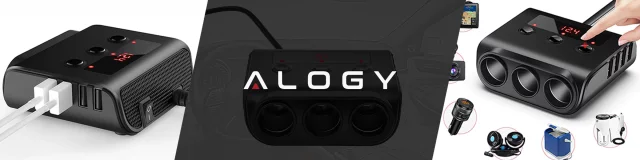 Alogy HUB car adapter for cigarette lighter 12V-24V