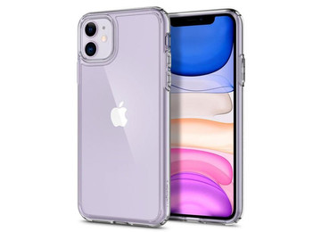 Spigen Ultra Hybrid case for Apple iPhone 11 Crystal Clear alogy glass
