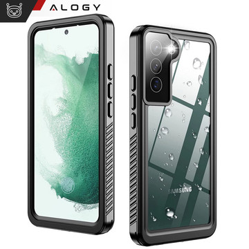 Waterproof case for Samsung Galaxy S23 360 Alogy Armored Armor IP68 with lanyard Black