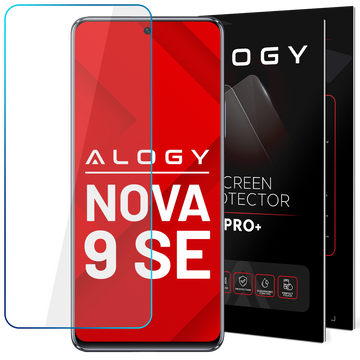 Tvrzené sklo 9H Alogy chrání displej pro Huawei Nova 9 SE