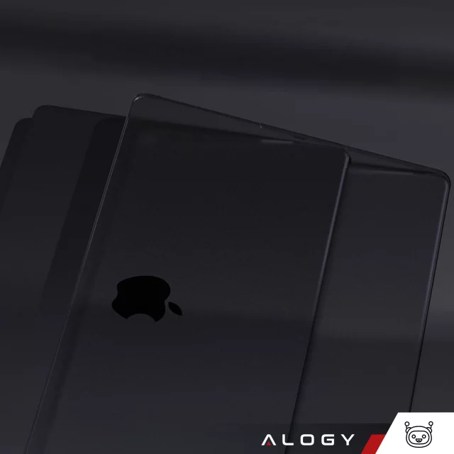 Etui ochronne do Apple Macbook Pro 14 - M1/M2/M3/M4 2021-2024 Alogy AirGuard™ Elastyczna obudowa bez odcisków palców Matowa Czerń