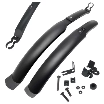 Plattform-Fahrradpedale für MTB-Fahrräder, Aluminium 9/16" Schwarzes Aluminium-Set [2 Stk.]