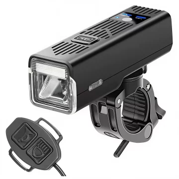 Bicycle lamp SUPER BRIGHT 8H LIGHTING front LED front bicycle light with BELL wired lighting 450LM 2000MAH waterproof bike light black