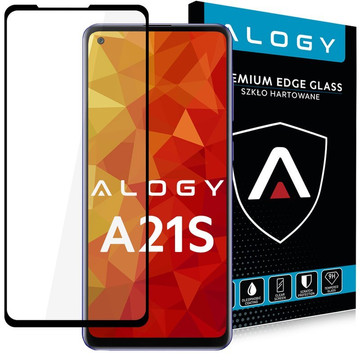 Alogy Glass Full Glue case friendly for Samsung Galaxy A21S black