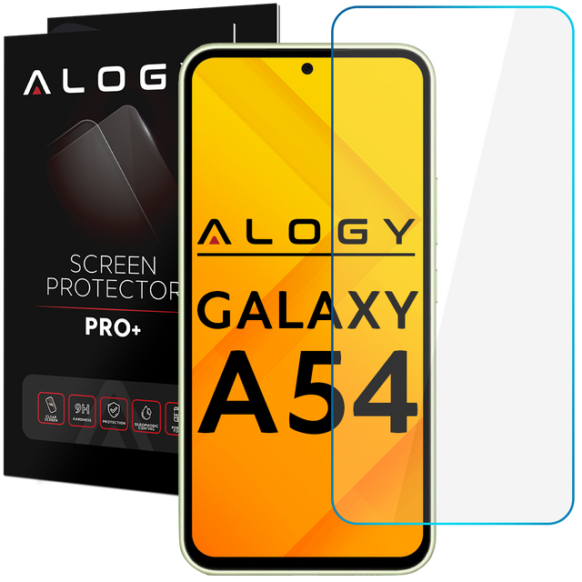 Flacher 9H Alogy Screen Protector PRO Displayschutz aus gehärtetem Glas für Samsung Galaxy A54 5G