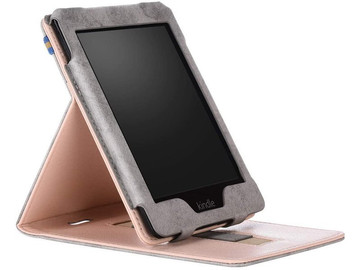 Kožené pouzdro Alogy Slim pro Kindle Paperwhite 4 2018/2019 šedé sklo