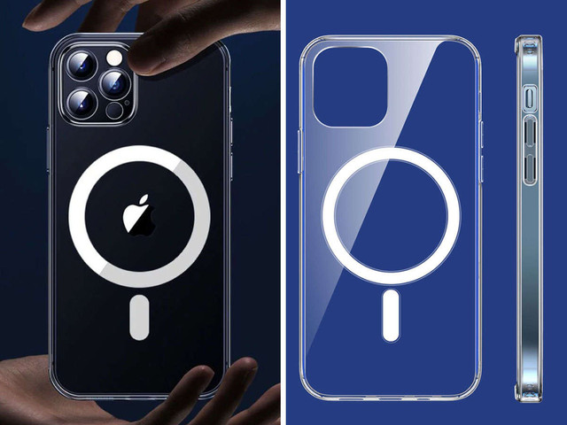 Ultra Slim Alogy Armored Case für Qi-Ladegeräte für iPhone 12 / Pro Transparentes Qi-Ladegerät