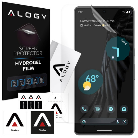 Hydrogelová fólie pro Google Pixel 7 5G, ochranná fólie na displej telefonu Alogy Hydrogel Film