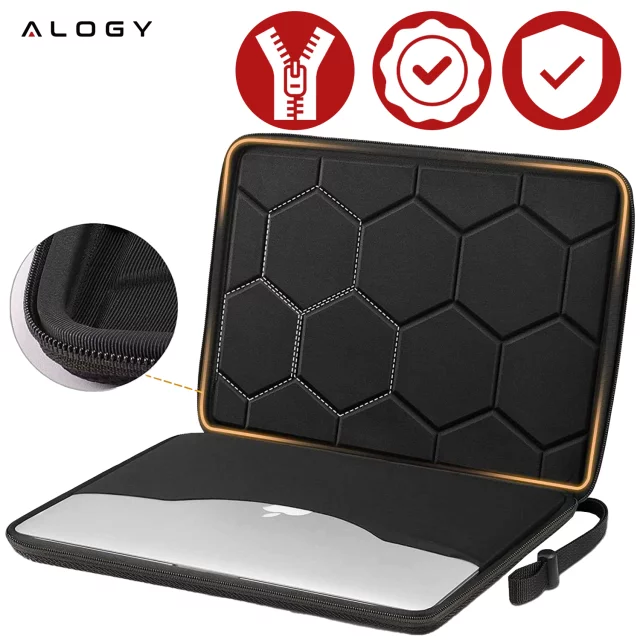 Ochranné pouzdro na notebook, MacBook Air Pro 13,3" Alogy Hard Foam Bag pro 13-14" notebooky černé