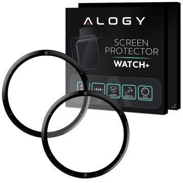 2x Alogy 3D Flexible Glass for Garmin Venu 2s 40mm Black