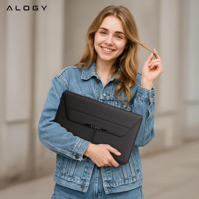 Laptop Sleeve, MacBook Air Pro 13.3" Alogy Hard Foam Bag Protective Case for 13-14" Laptops Black