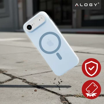 Etui do Apple iPhone 17 Air – matowa obudowa do MagSafe z ochroną obiektywu, smukłe i odporne na zarysowania, idealne dopasowanie – Alogy Skinny MatteCase™ Sky Blue