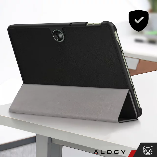Glass Case for OnePlus Pad Go/Oppo Pad Air 2/Oppo Pad Neo 11.4" Tablet Case Alogy Book Black Free Stylus