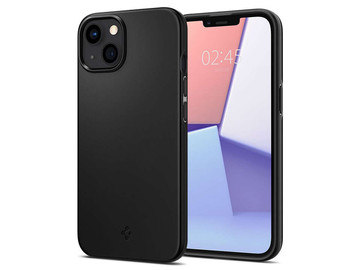 Spigen Thin Fit case for Apple iPhone 13 Black Glass