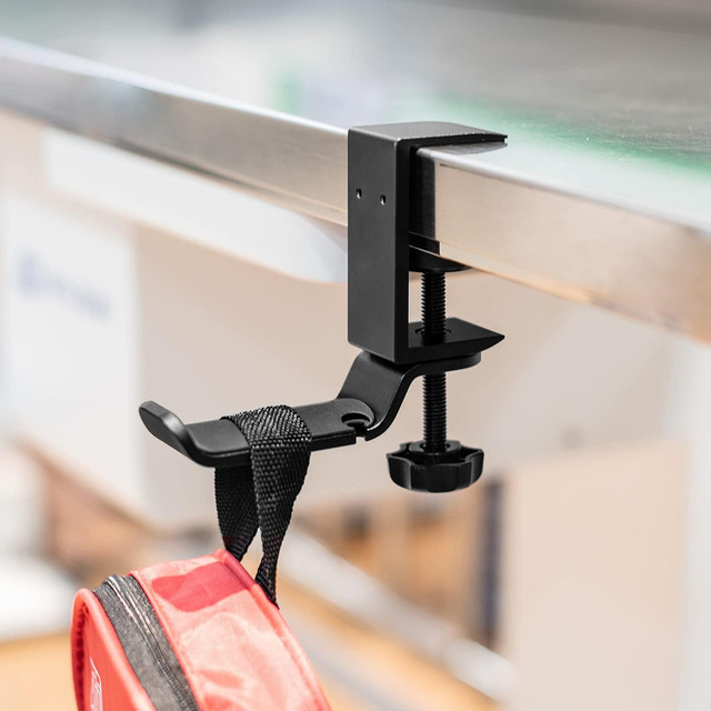 2in1 Desk Organizer Holder for Cup Headphones Cables Desk Aluminum Stand Hanger Hook Alogy Black