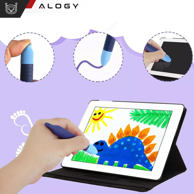 Kapacitní stylus dotykové pero na obrazovky pro telefon tablet Alogy Stylus Pen pro děti 10 cm Modré