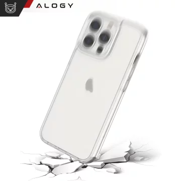 Armored Alogy Hybrid Case for Apple iPhone 13 Pro with camera cover Transparent