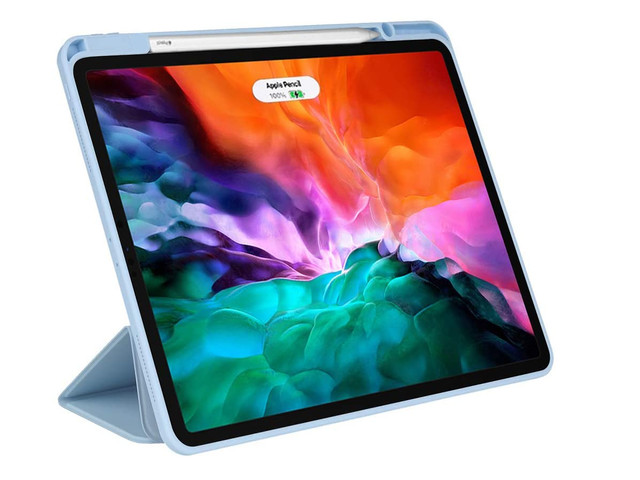 Magnetické pouzdro na tužku 2v1 Magnetic Alogy pro Apple iPad Air 4 2020/5 2022 modré sklo