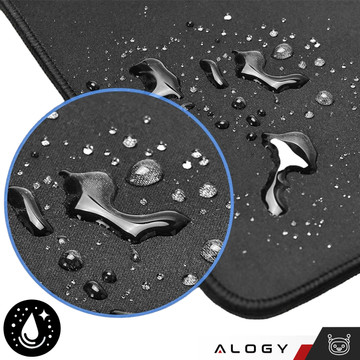 Desk pad for mouse and keyboard Anti-slip protective mat XL 80x40 cm Alogy Black