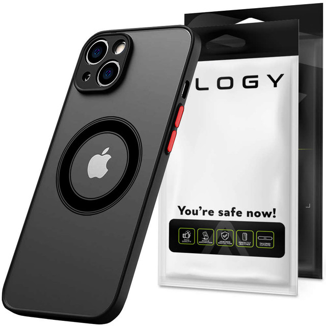Apple iPhone 13 Mini Case Alogy Hybrid Mag Case for MagSafe with Camera Protection Matte Black Qi Charger