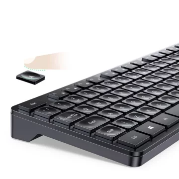 Zestaw Ugreen MK006 bezprzewodowa klawiatura + mysz 2,4 GHz czarny