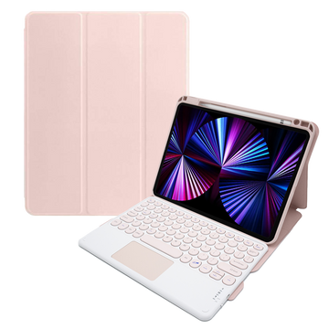 Alogy Case Bluetooth klávesnice 4v1 dotyková magnetická tužka pro Apple iPad Pro 11 2021 růžová