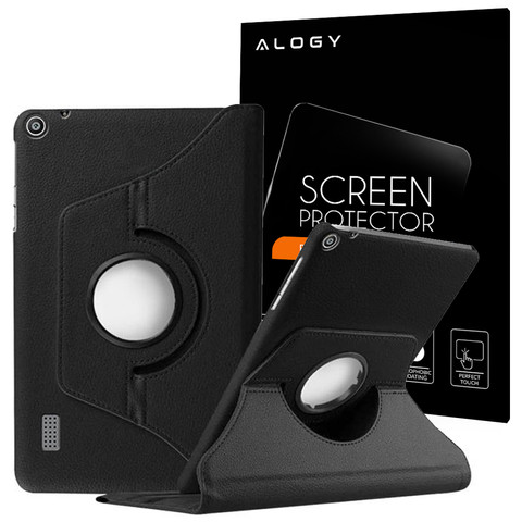 360 Rotating Case Huawei MediaPad T3 7.0 Black Glass