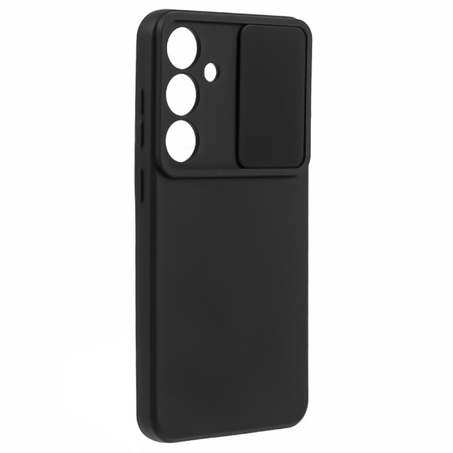 Case for Samsung Galaxy S24 Plus Armored Housing Protection Camera Cover Slide Camshield Case Alogy Black Glass