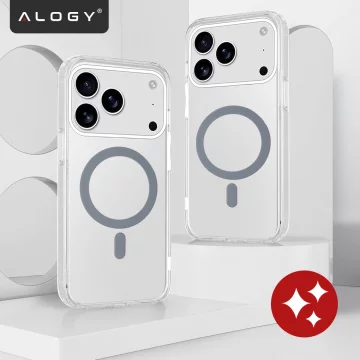 Apple iPhone 17 Pro Max Hülle – Matte MagSafe-Abdeckung mit Linsenschutz, schlank und kratzfest, perfekte Passform – Alogy Skinny MatteCase™ Weiß