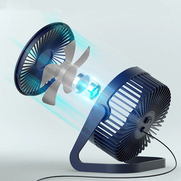 Quiet Alogy Desk Fan Portable USB Wired Desktop Fan Navy blue